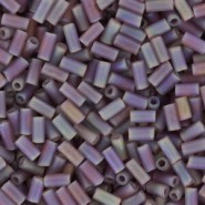 Miyuki Bugles 3mm Stiftperlen Matte smoky amethyst ab BGL1-142FR